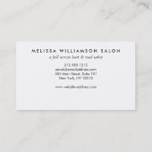 Carte de poinçon fidélité simple Faux Silver (Dos)