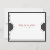 Carte de poinçonnage Enregistrer la date (Dos)