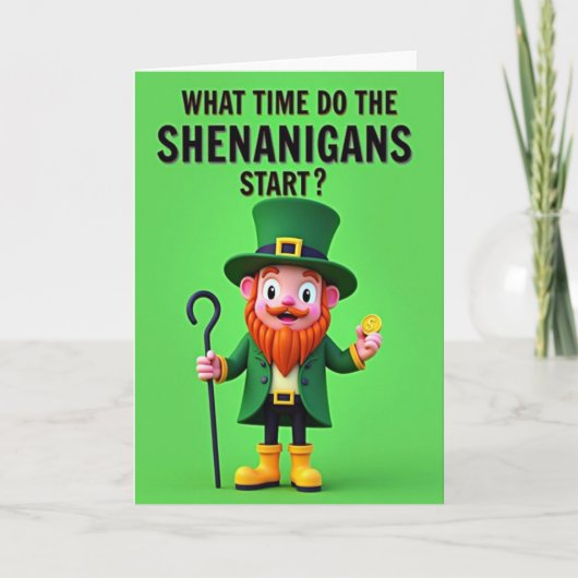 Carte de pointage de farces de Leprechaun (Devant)