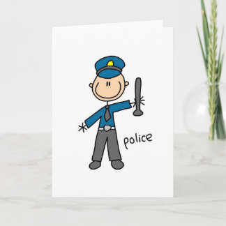 Carte de pointage de l'agent de police