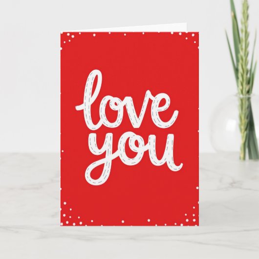 Carte de points d'amour romantique (Devant)
