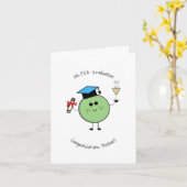 Carte de pois de fin d'études (Fleur jaune)