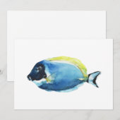 Carte de Poisson Tang Bleu Poudre (Devant / Derrière)