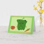 Carte de poivre et d'amis (Fleur jaune)