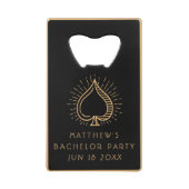 Carte de Poker Ace du Week-end de Bachelor Moderne (Dos)