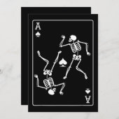 Carte de Poker Ace Jeu Carte Skeleton (Devant / Derrière)
