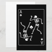 Carte de Poker Ace Jeu Carte Skeleton (Devant / Derrière)