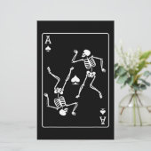 Carte de Poker Ace Jeu Carte Skeleton (Debout devant)