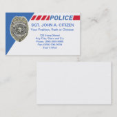 carte de police d'assistant du shérif de police (Devant / Derrière)