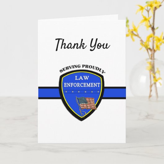 Carte de police de la force de l'ordre (Fleur jaune)