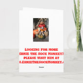 Carte de Pomkin Ernie the Sock Monkey (Dos)