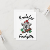 Carte de pompier Koalafied (Devant/Arrière en situation)