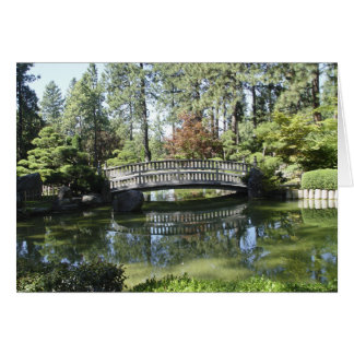 Carte de pont de jardin
