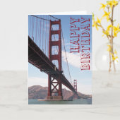 Carte de pont de joyeux anniversaire (Fleur jaune)