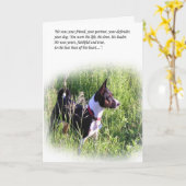 Carte de pont Rainbow Basenji (Fleur jaune)