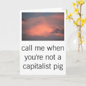 carte de porc capitaliste (Fleur jaune)