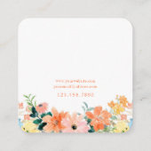 Carte de porte-bijoux Floral (Dos)