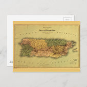 Carte de Porto Rico (1886) (Devant / Derrière)