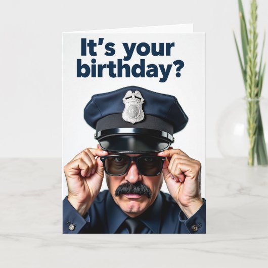 Carte de portrait d'anniversaire intense (Devant)