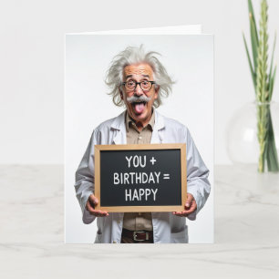 Carte de portrait d'anniversaire joyeux