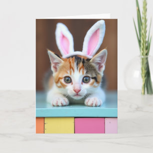 Carte de portrait de chaton mignon