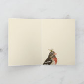 Carte de portrait de la famille Grosbeak (Intérieur)