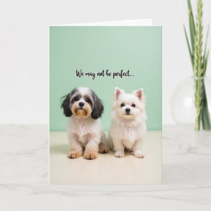 Carte de portrait de la fête des mères canines
