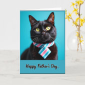 Carte de portrait de la Fête des papas à moustache (Fleur jaune)
