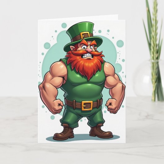 Carte de portrait de lutin fort (Devant)