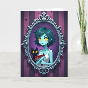 Carte de portrait de regard sinistre
