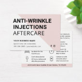 Carte de post-soins Botox Anti Wrinkies Injections (Bureau)