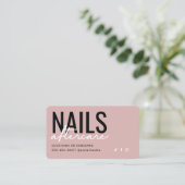 Carte de post-soins des ongles neutres (Debout devant)