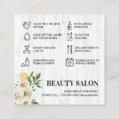 Carte de post-soins Spring Lash (Dos)