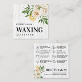 Carte de post-soins Spring Wood Waxing (Devant / Derrière)