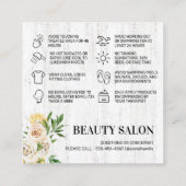 Carte de post-soins Spring Wood Waxing (Dos)