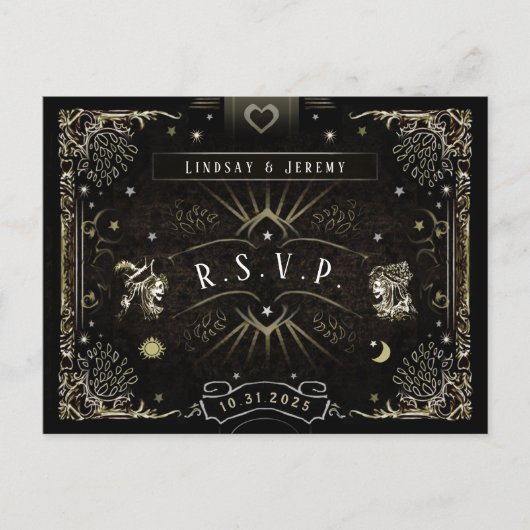 Carte de post-test Halloween correspondant à la ca (Devant)