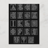 Carte de poste alphabétique (Devant)