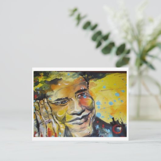 Carte de poste Barack Obama (Debout devant)