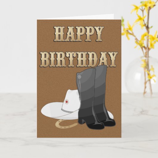 CARTE DE POSTE D'ANNIVERSAIRE (Fleur jaune)