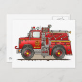 Carte de poste de camionnette Secourt pommeau (Devant / Derrière)