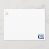 Carte de poste de dessin de ligne bleue Partie 1 (Dos)