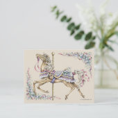 Carte de poste de dessin du carrousel de printemps (Debout devant)
