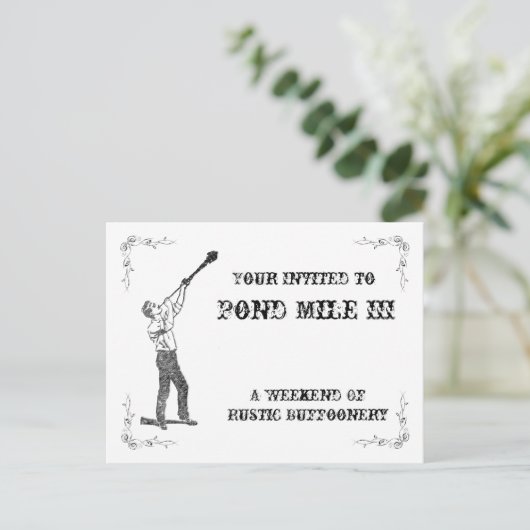 Carte de poste de l'étang (Debout devant)