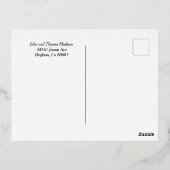 Carte de poste de Noël Gold Foil (Verso)