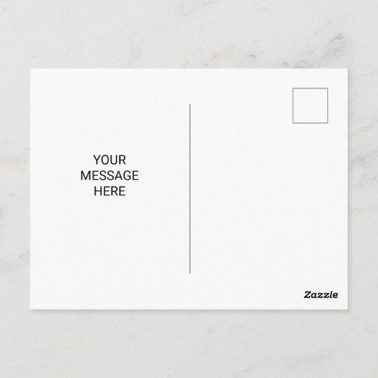 Carte de poste de Noël simple et élégante (Dos)