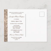 Carte de poste de Rose de confirmation (Dos)