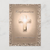 Carte de poste de Rose de confirmation (Devant)