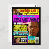 Carte de poste de triche Obama (Devant / Derrière)