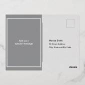 Carte de poste de vacances pour bébé Photo Foil (Verso)