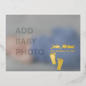 Carte de poste de vacances pour bébé Photo Foil (Recto)